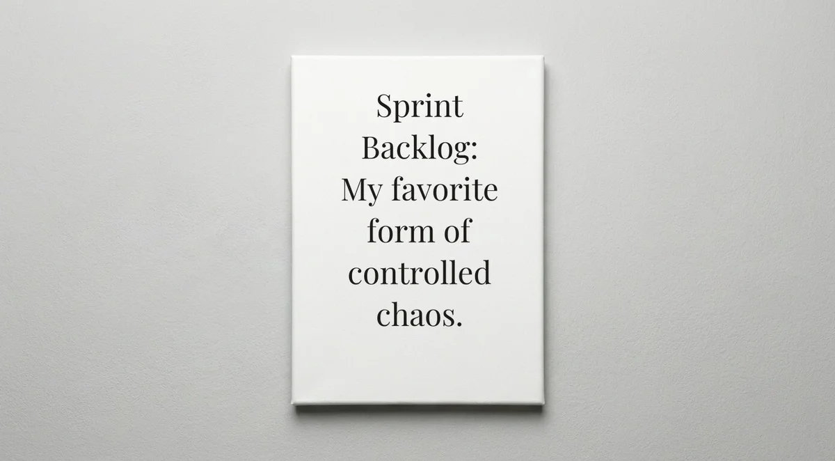 Scrum Master quote wall art - canvas print