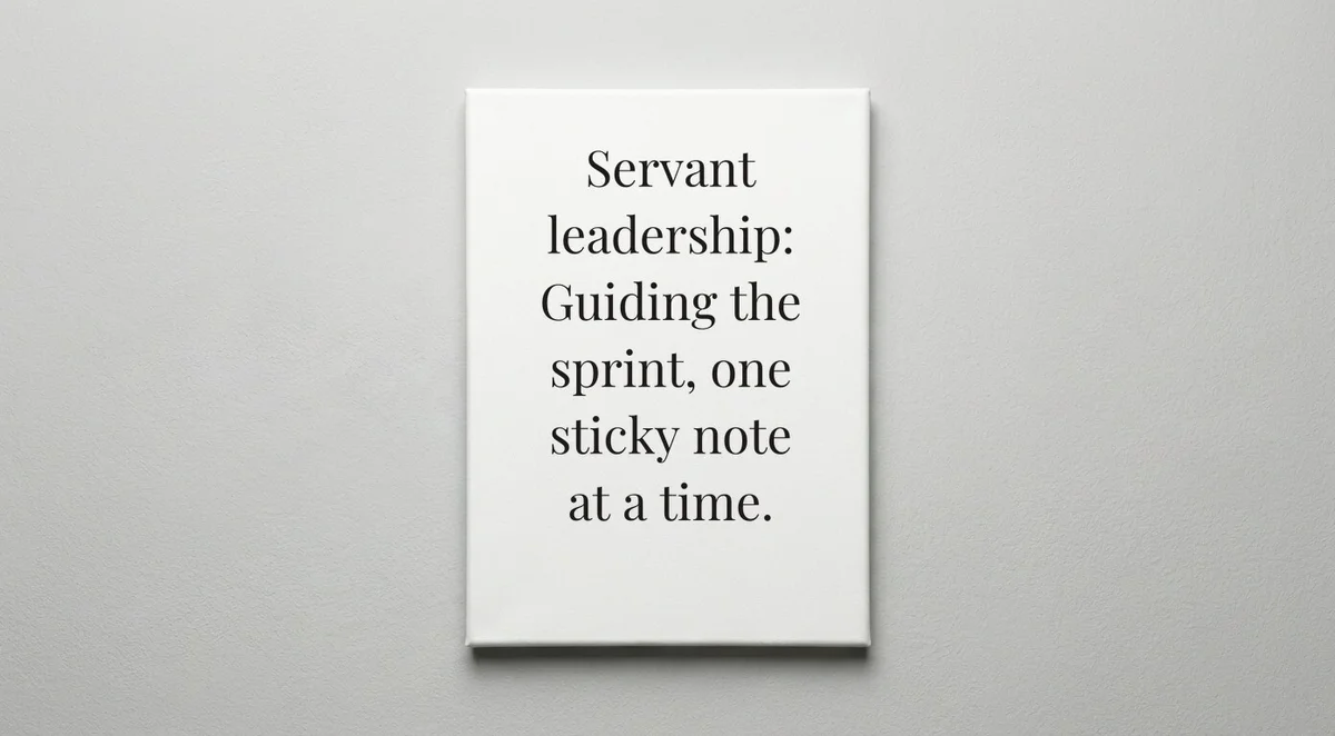 Scrum Master quote wall art - canvas print