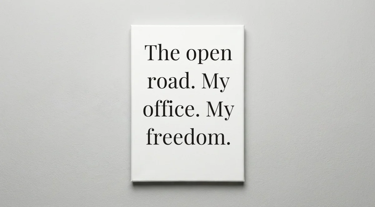 Long Haul Trucker quote wall art - canvas print