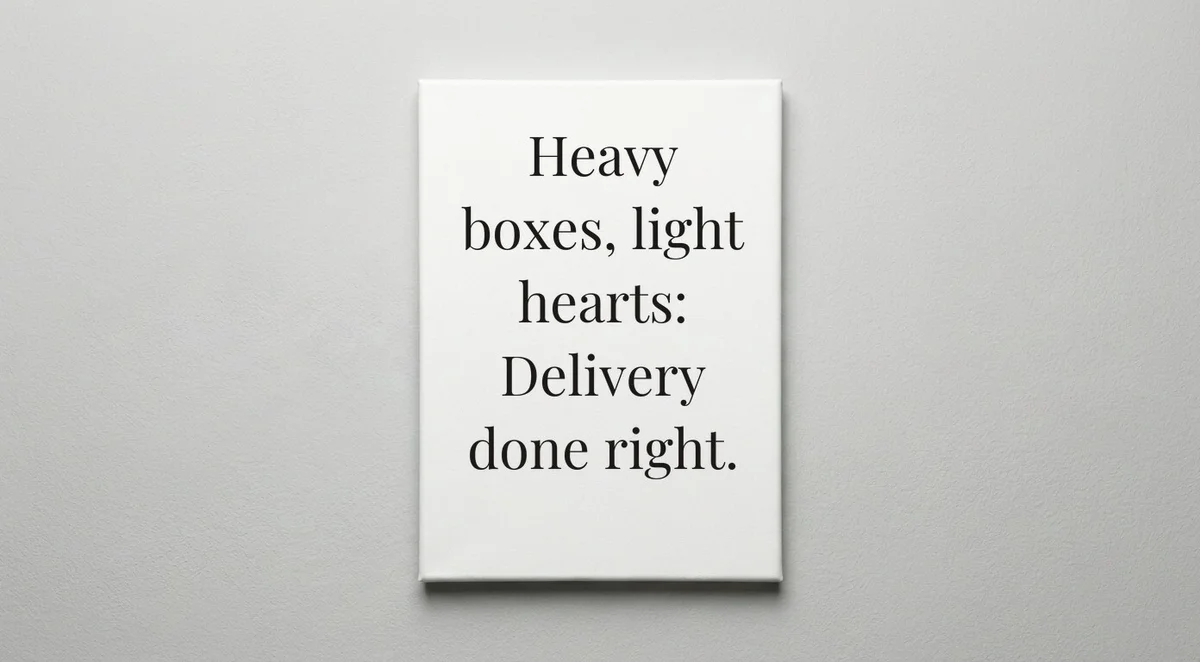 Delivery Driver quote wall art - canvas print