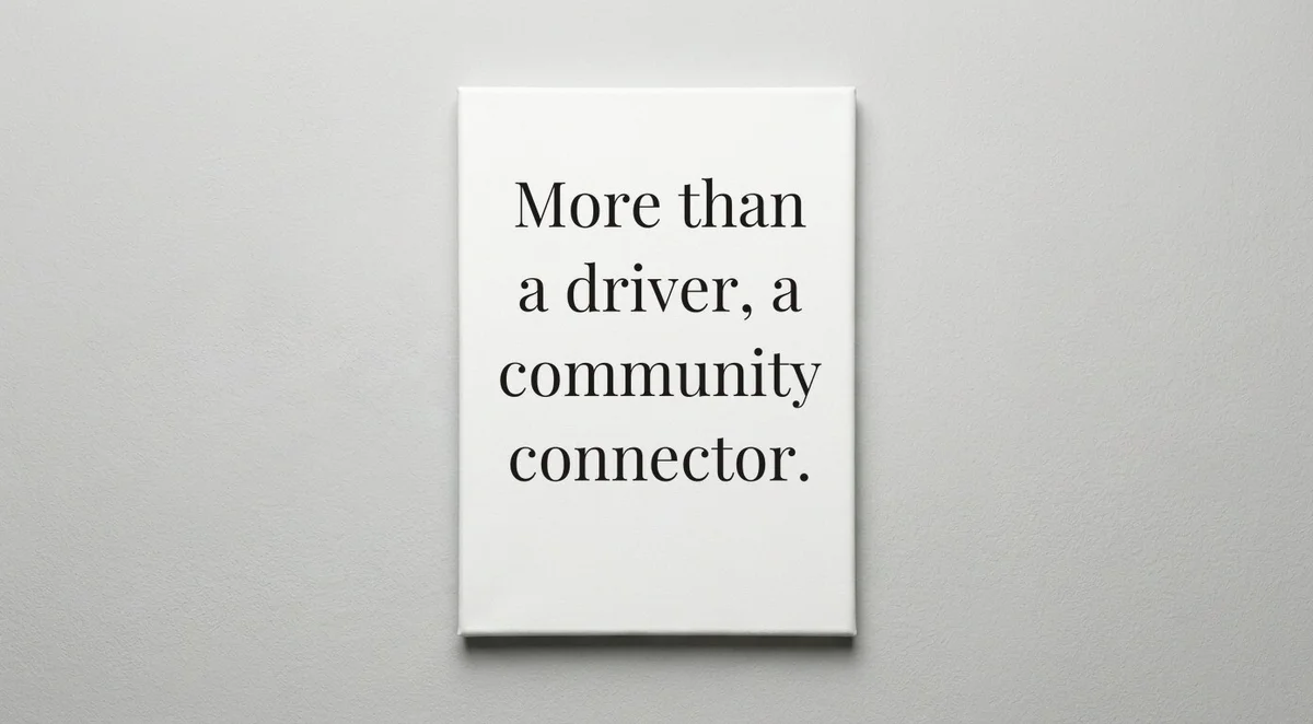 Bus Driver quote wall art - canvas print