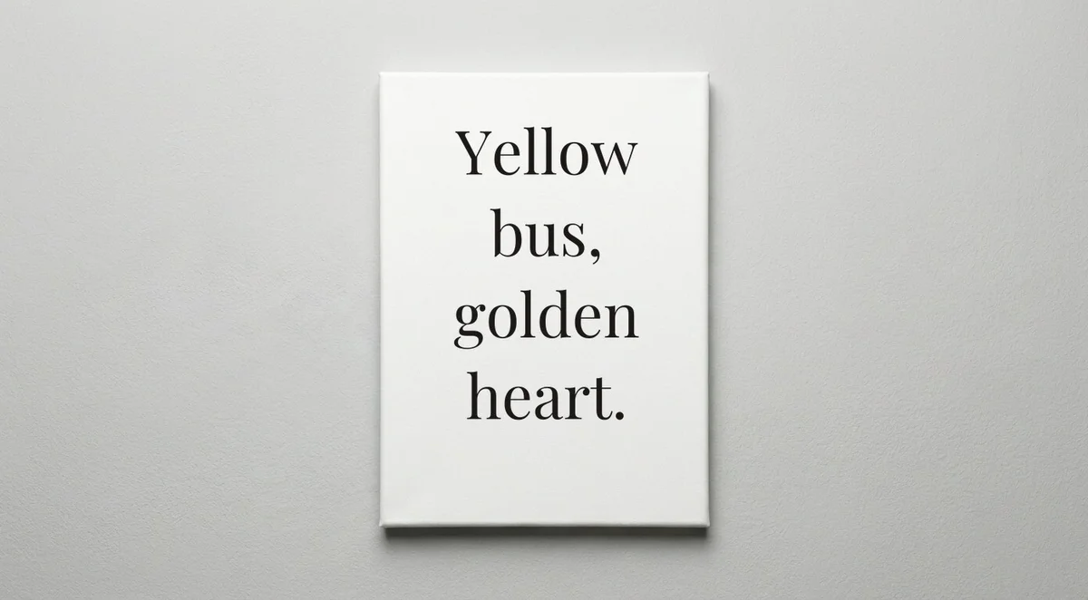 School Bus Driver quote wall art - canvas print