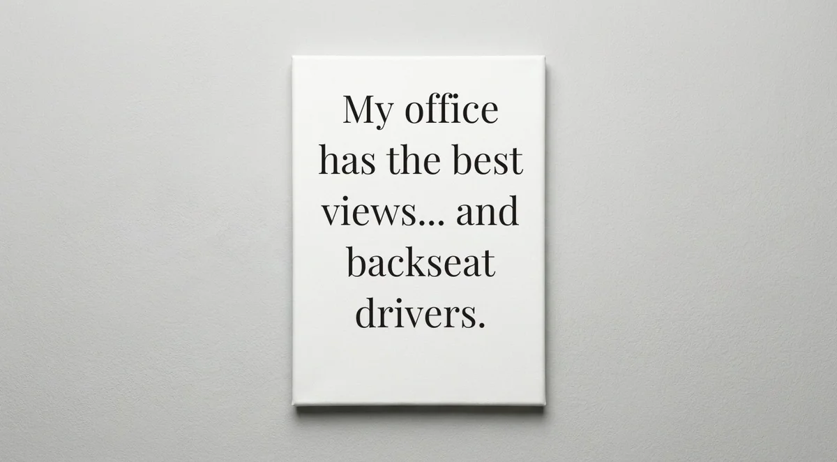 Uber/Lyft Driver quote wall art - canvas print