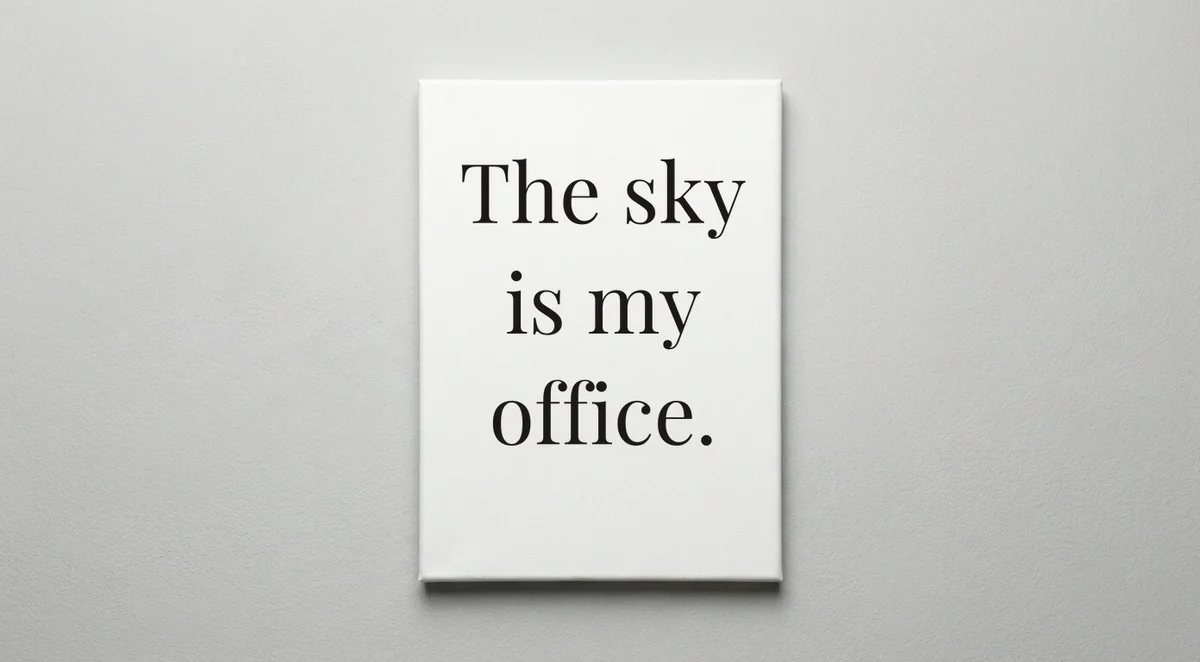 Pilot quote wall art - canvas print