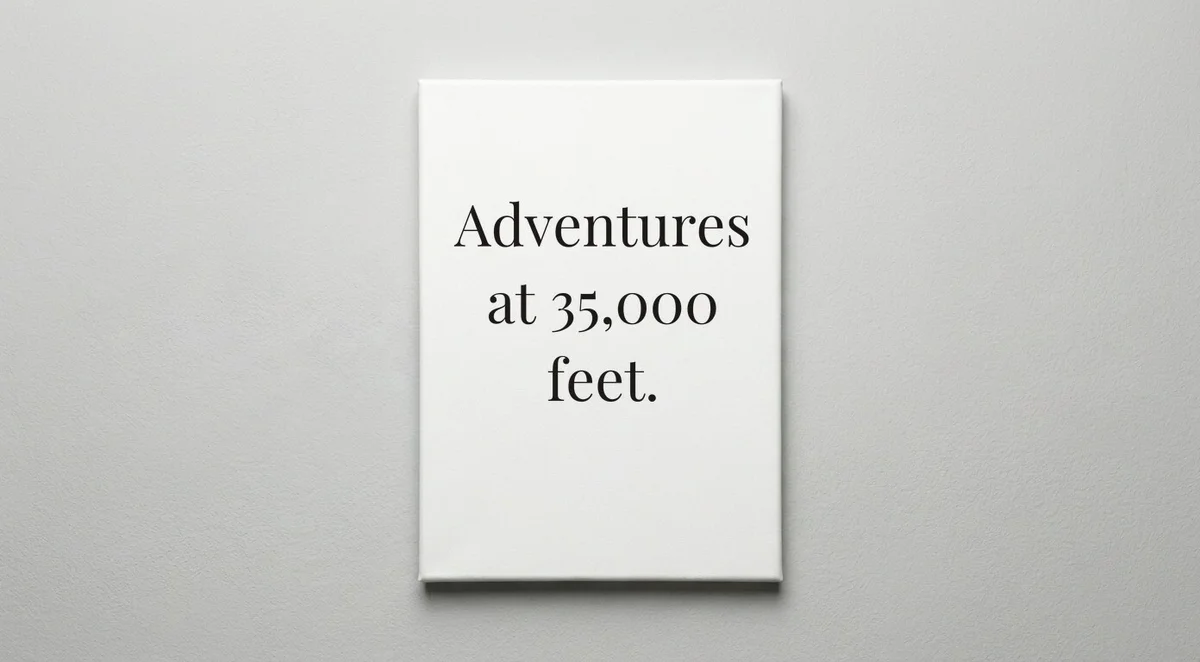 Pilot quote wall art - canvas print
