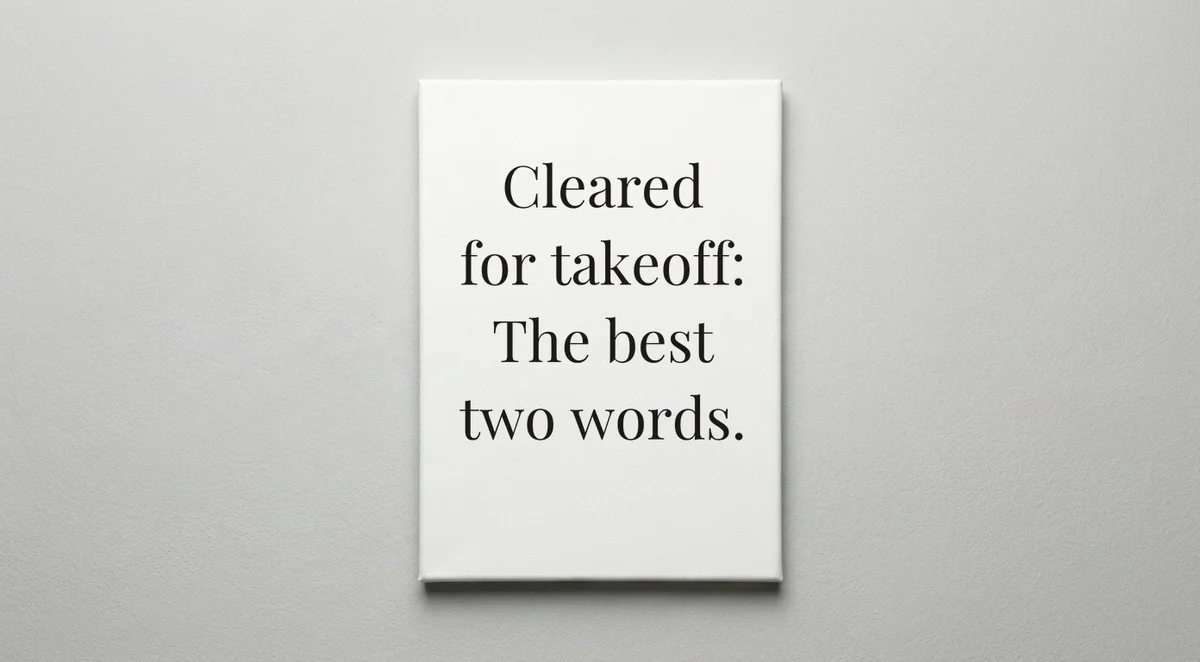 Airline Pilot quote wall art - canvas print