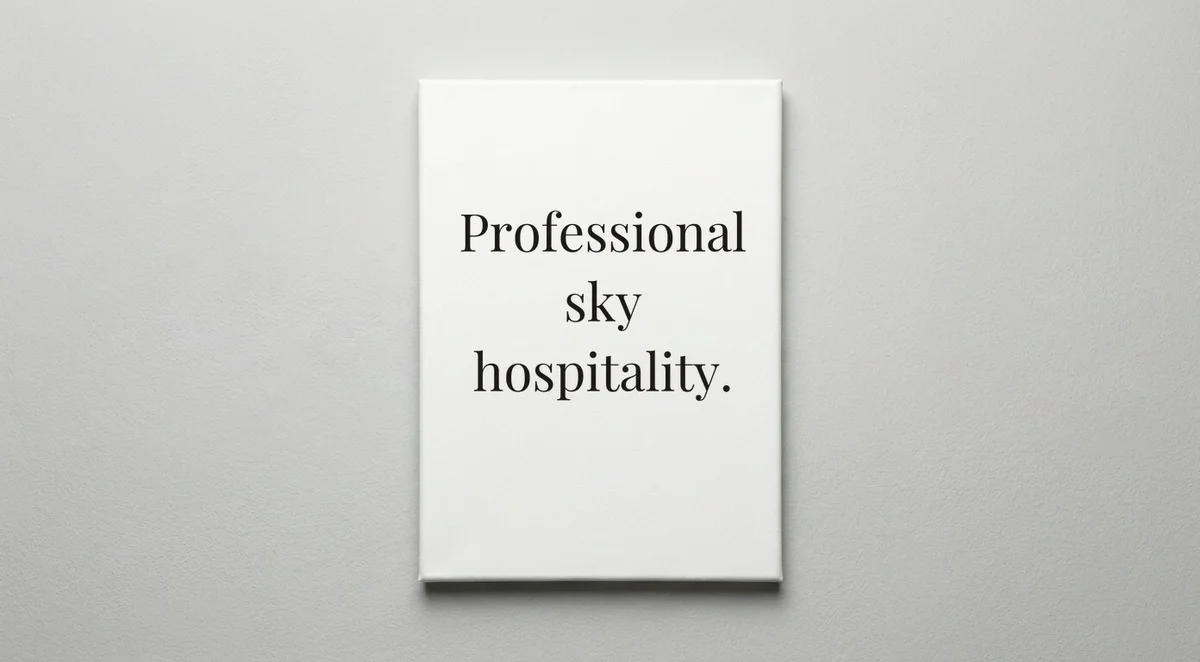 Cabin Crew quote wall art - canvas print