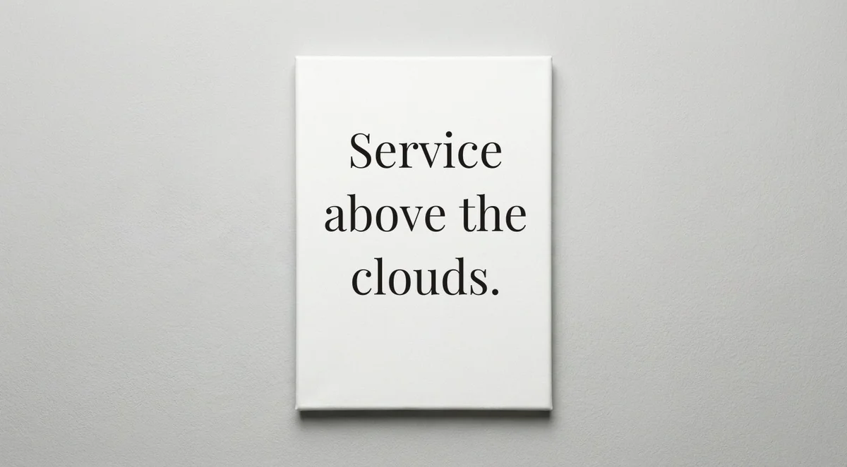 Cabin Crew quote wall art - canvas print