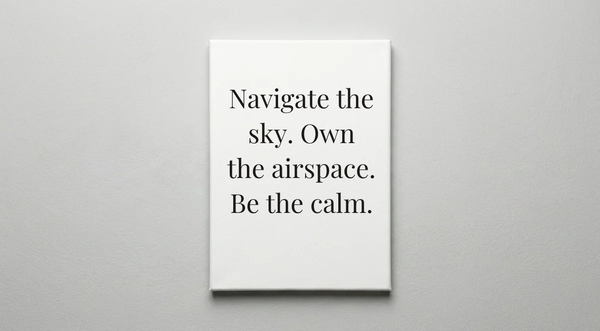 Air Traffic Controller quote wall art - canvas print