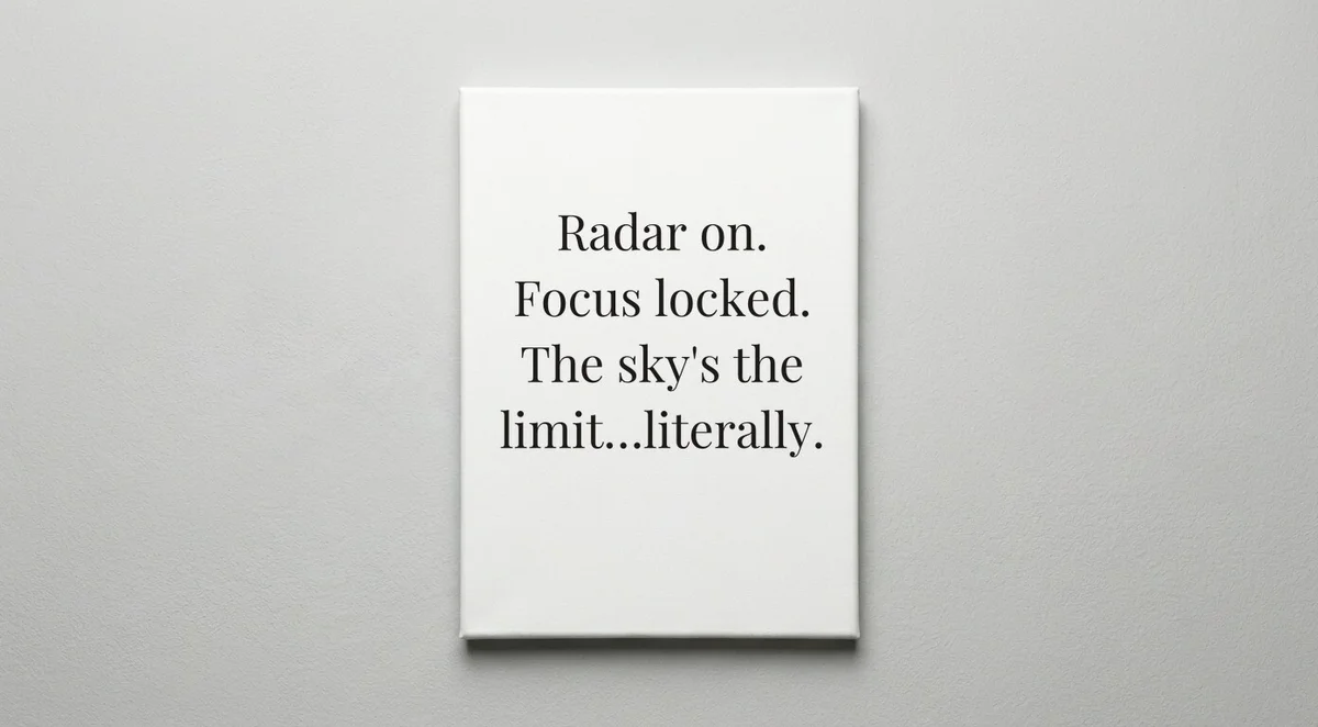 Air Traffic Controller quote wall art - canvas print