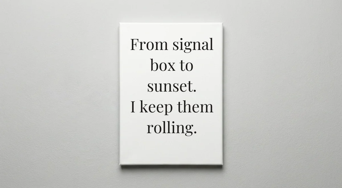 Train Conductor quote wall art - canvas print