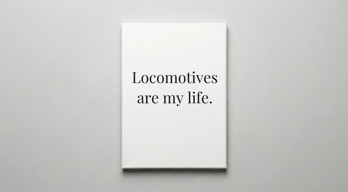 Train Engineer quote wall art - canvas print