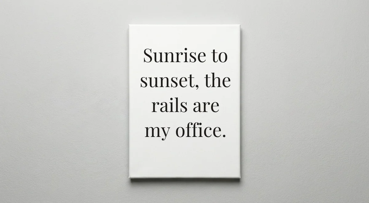 Train Engineer quote wall art - canvas print