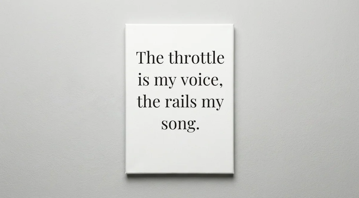 Train Engineer quote wall art - canvas print