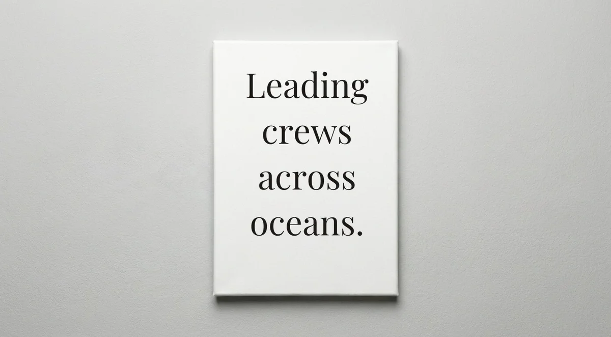 Ship Captain quote wall art - canvas print