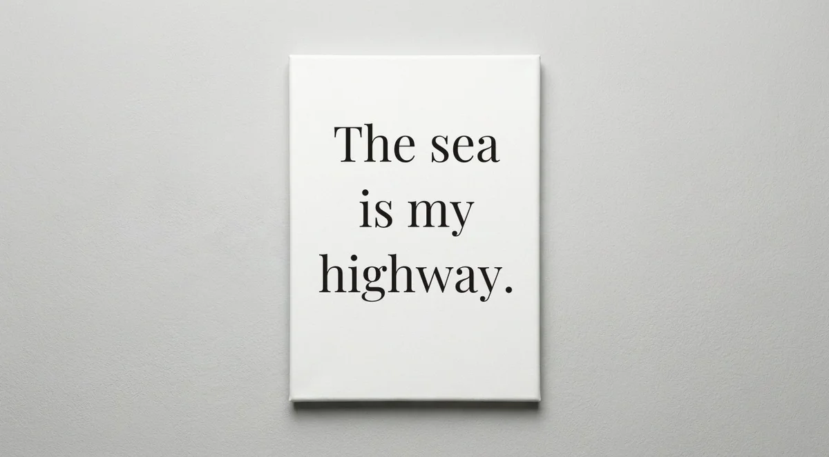 Ship Captain quote wall art - canvas print