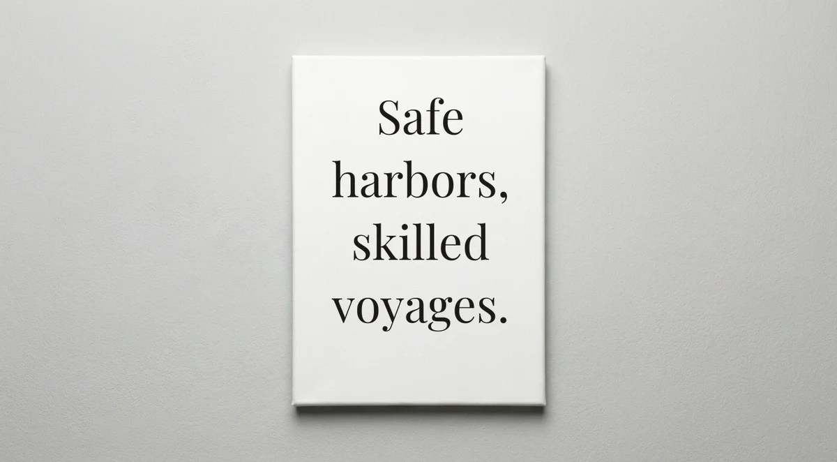 Ship Captain quote wall art - canvas print