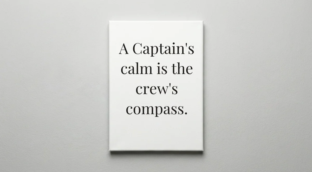 Ship Captain quote wall art - canvas print