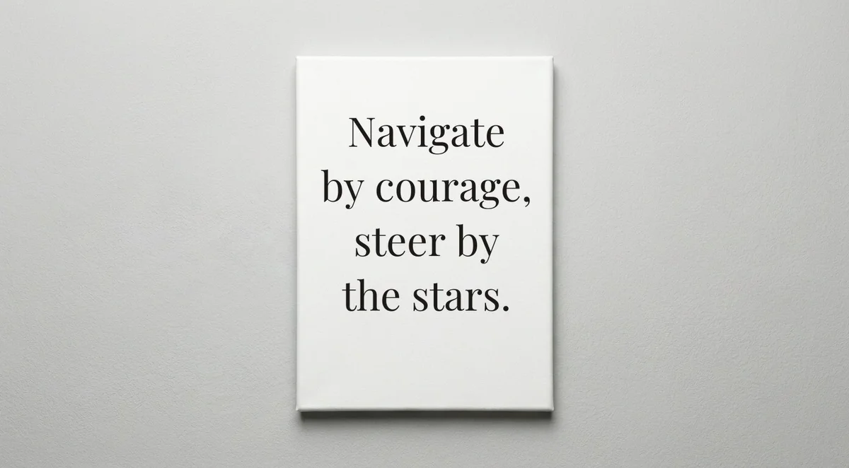 Ship Captain quote wall art - canvas print