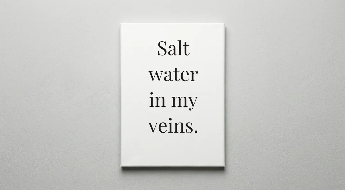 Sailor quote wall art - canvas print