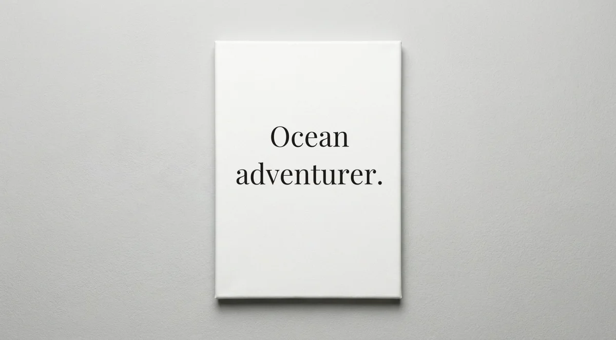 Sailor quote wall art - canvas print