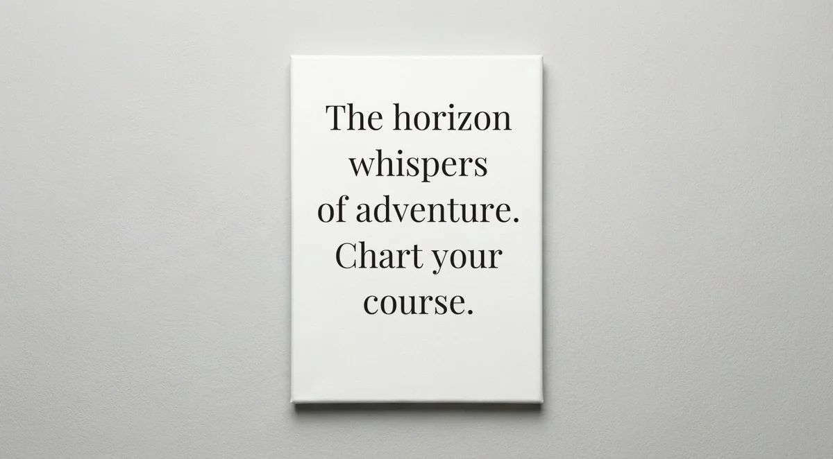 Sailor quote wall art - canvas print