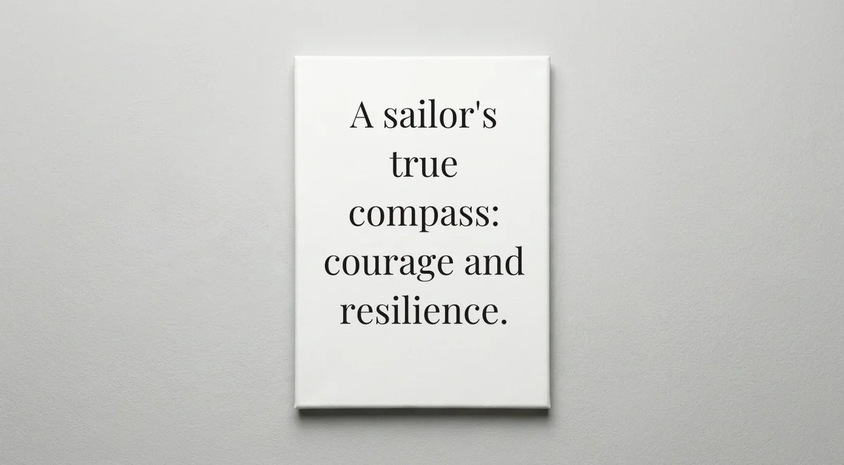 Sailor quote wall art - canvas print