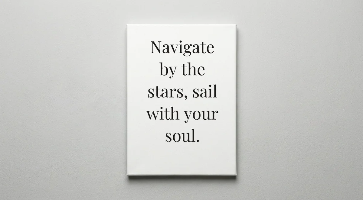 Sailor quote wall art - canvas print