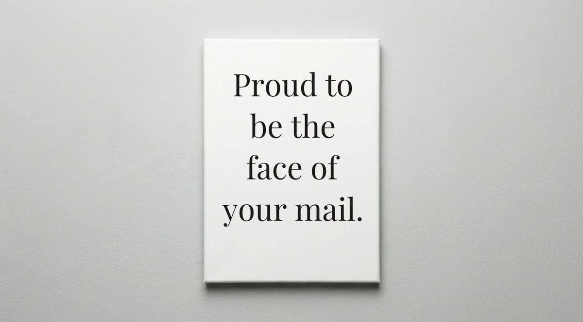 Mail Carrier quote wall art - canvas print