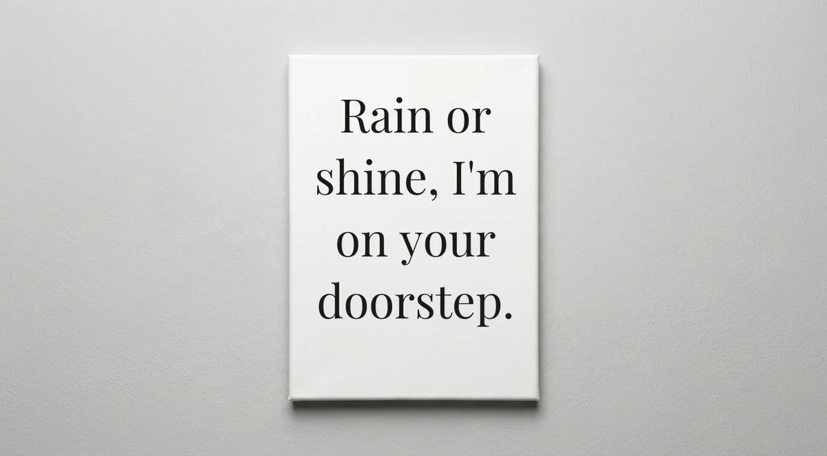 Mail Carrier quote wall art - canvas print