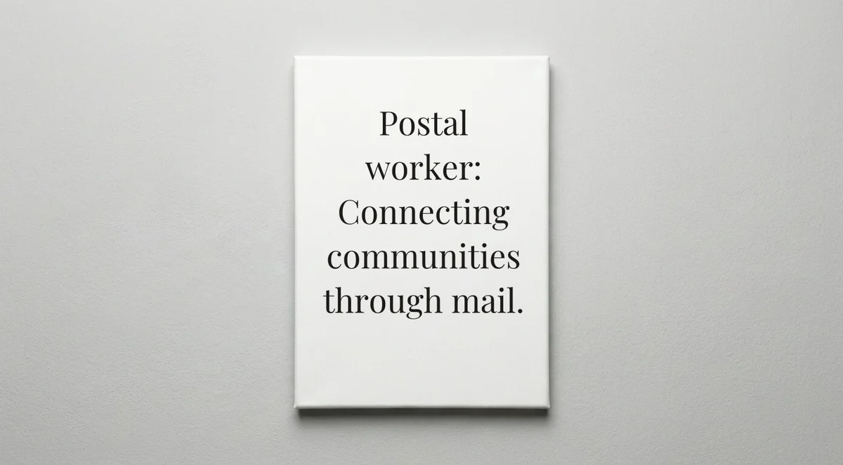 Postal Worker quote wall art - canvas print
