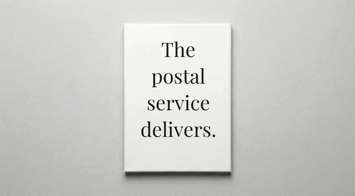 Postal Worker quote wall art - canvas print