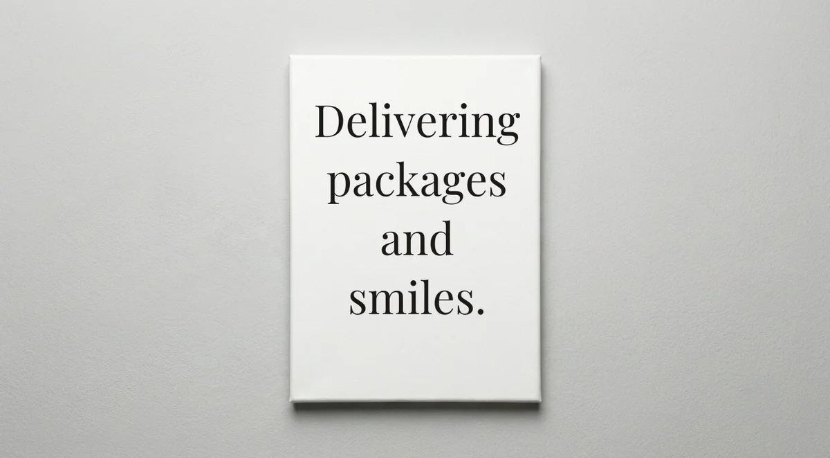 UPS Driver quote wall art - canvas print