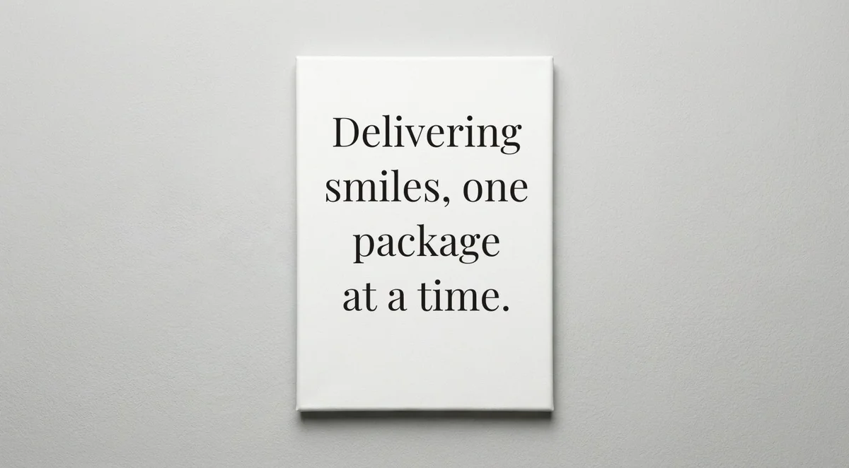UPS Driver quote wall art - canvas print