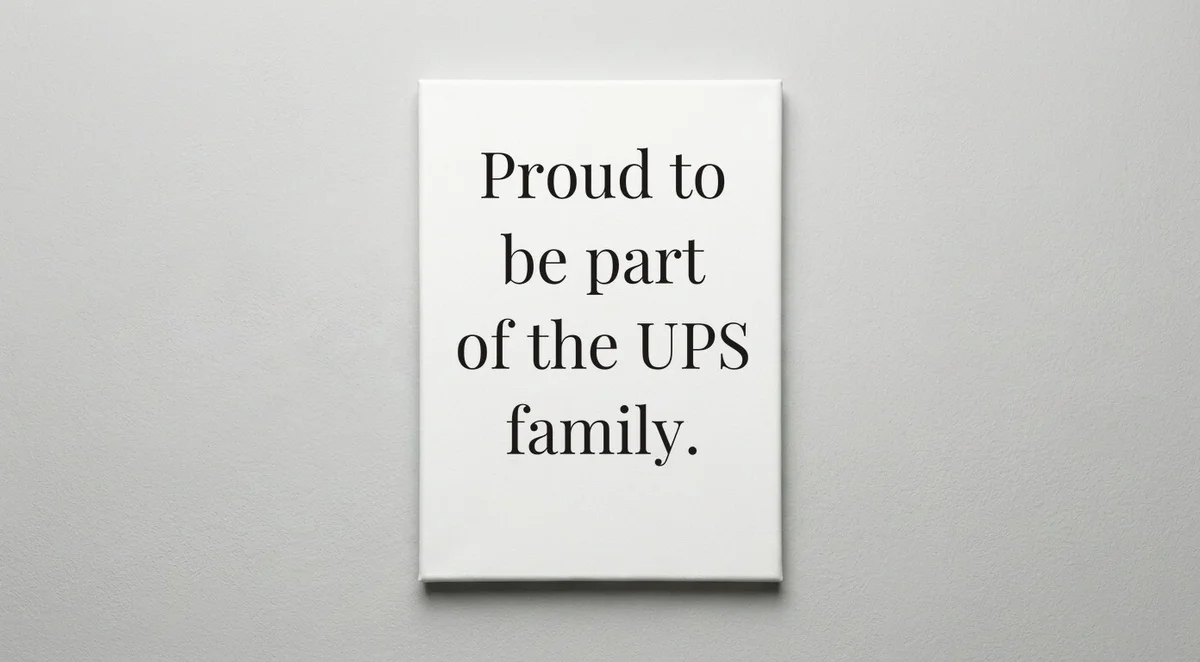 UPS Driver quote wall art - canvas print