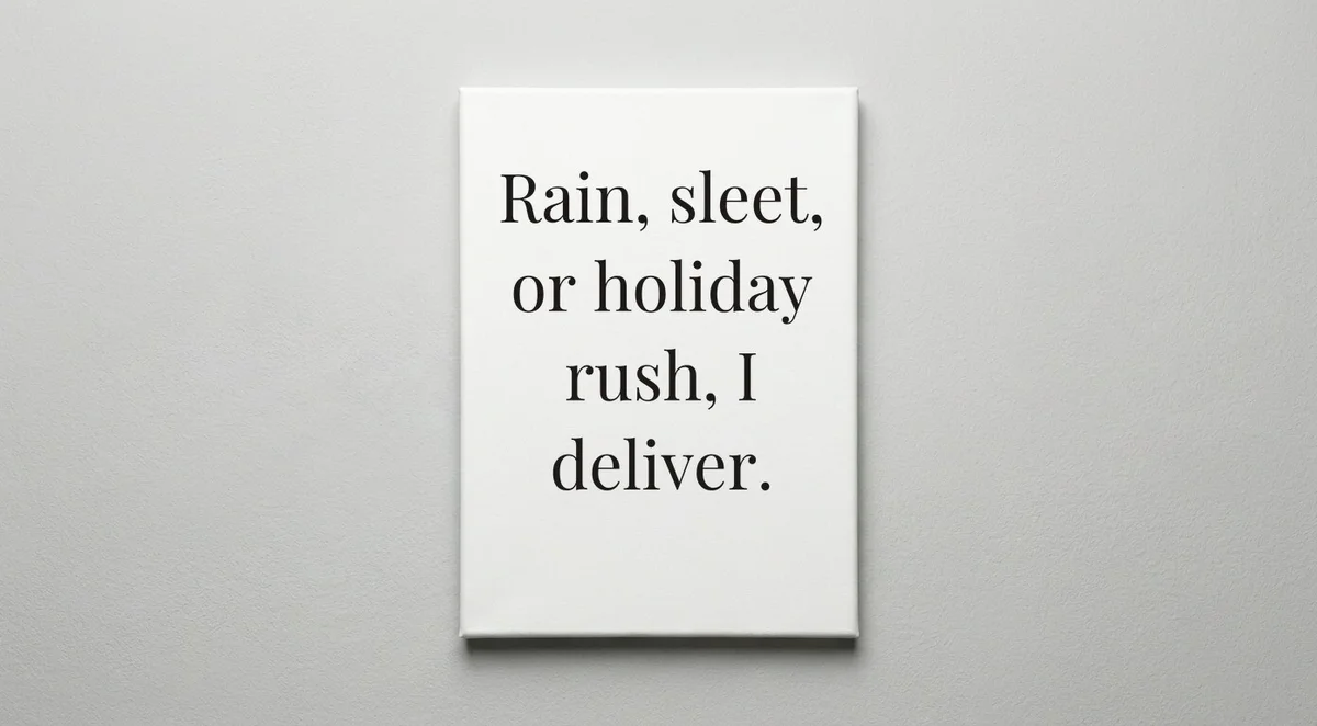 FedEx Driver quote wall art - canvas print