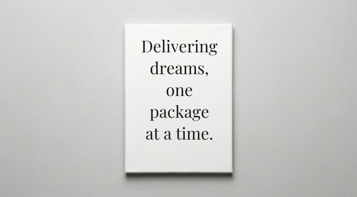FedEx Driver quote wall art - canvas print