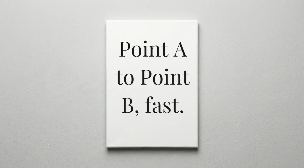 Courier quote wall art - canvas print