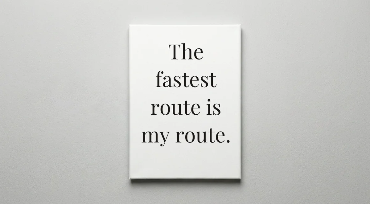 Courier quote wall art - canvas print