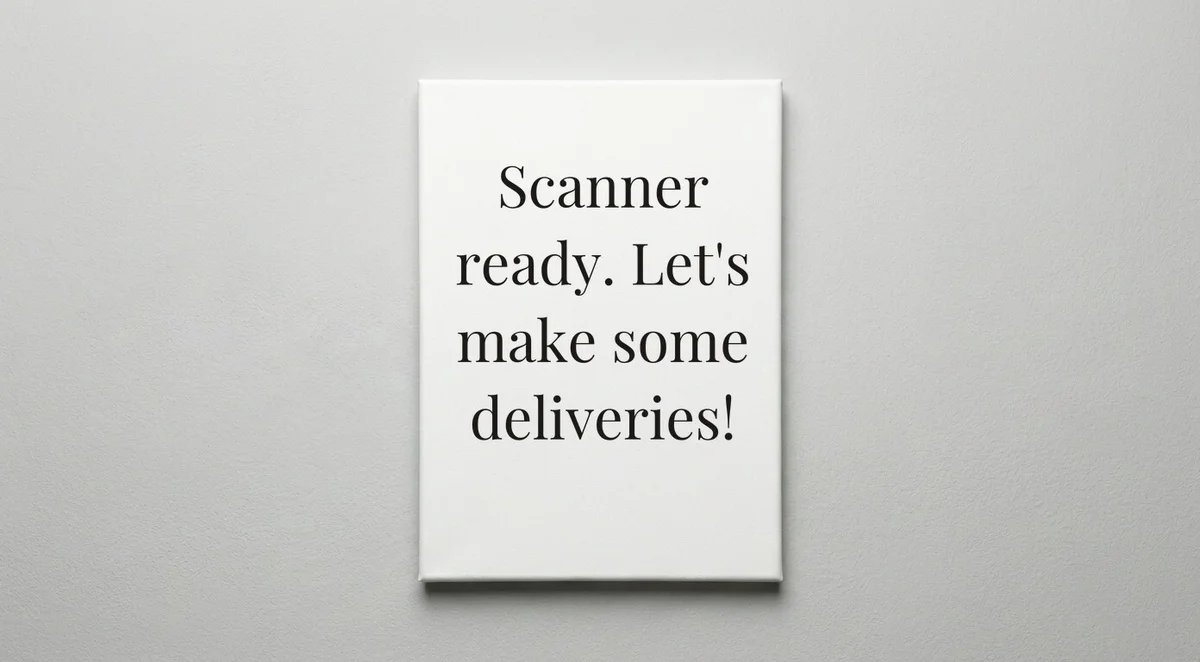 Courier quote wall art - canvas print