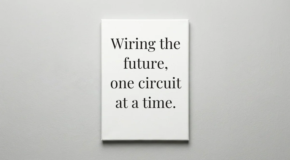 Electrician quote wall art - canvas print