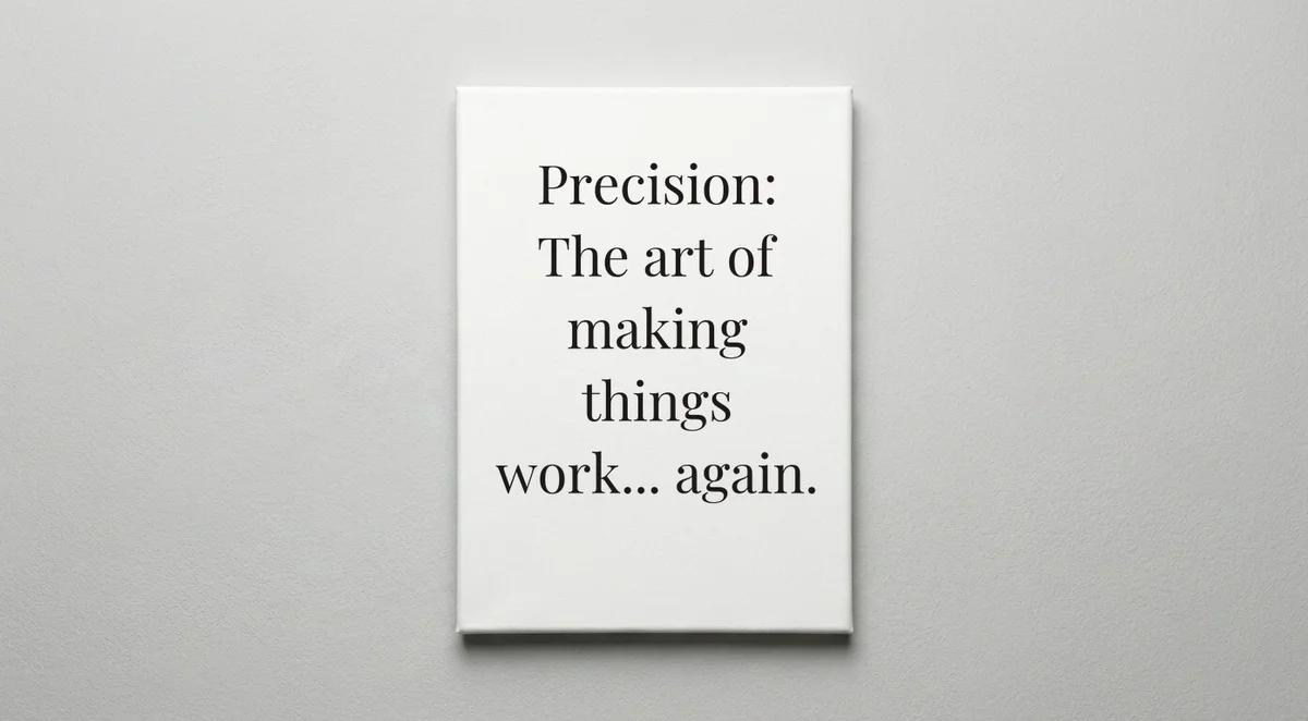 Mechanic quote wall art - canvas print