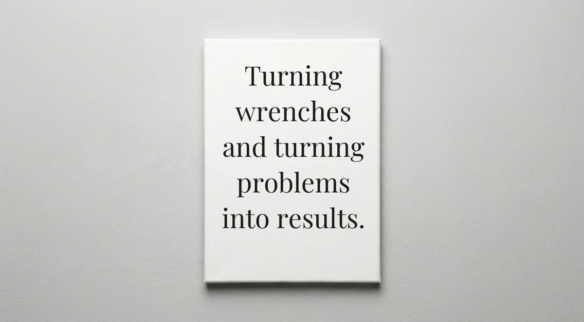 Auto Mechanic quote wall art - canvas print