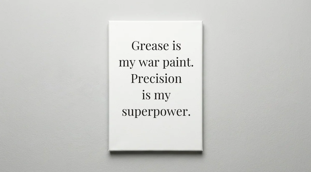 Auto Mechanic quote wall art - canvas print