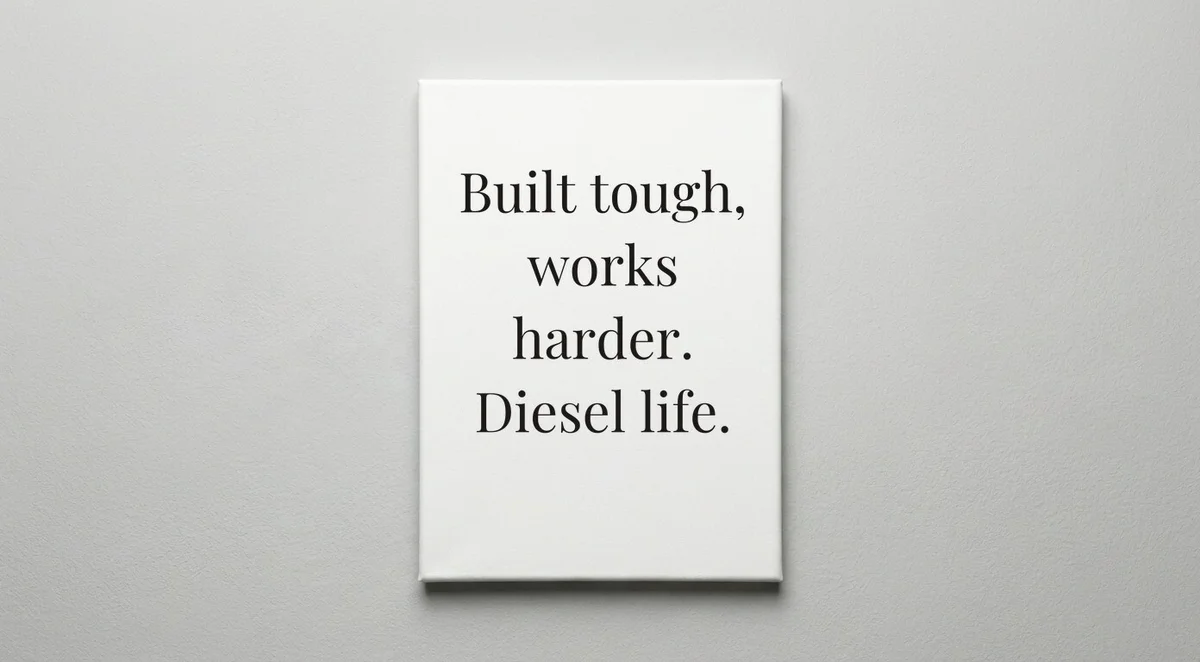 Diesel Mechanic quote wall art - canvas print