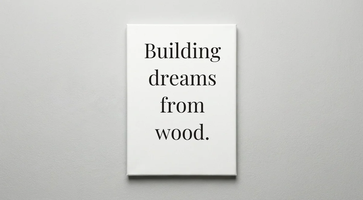 Carpenter quote wall art - canvas print