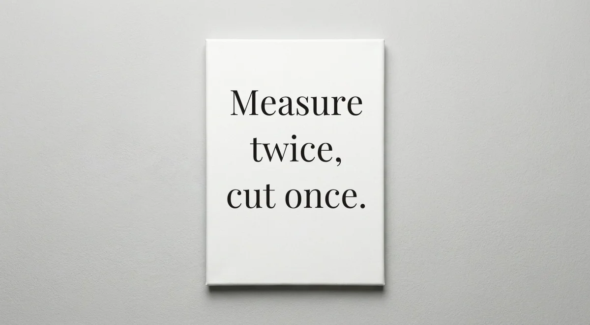 Carpenter quote wall art - canvas print