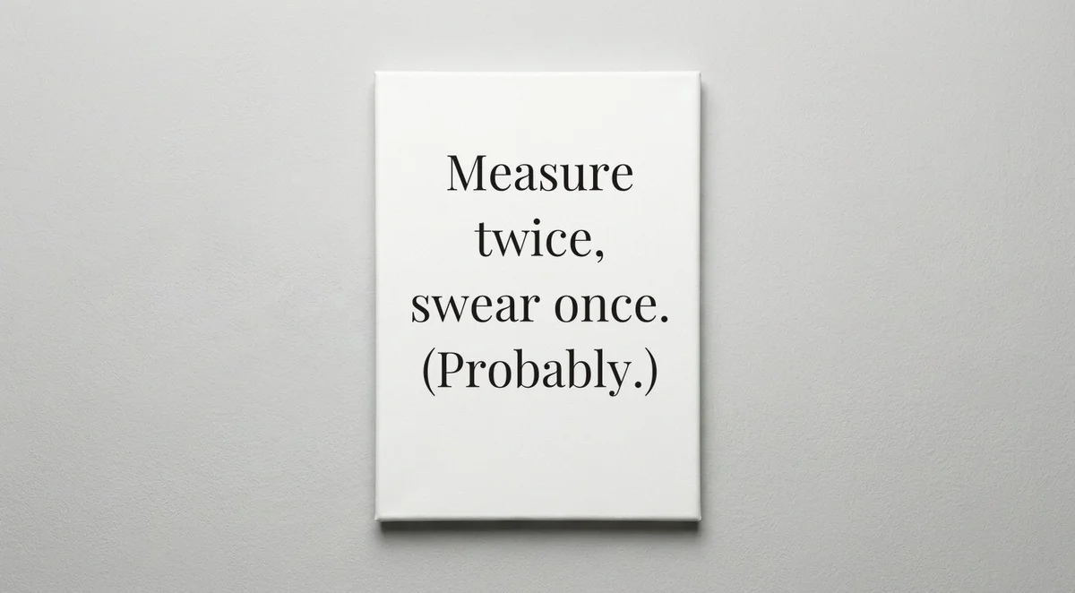 Carpenter quote wall art - canvas print