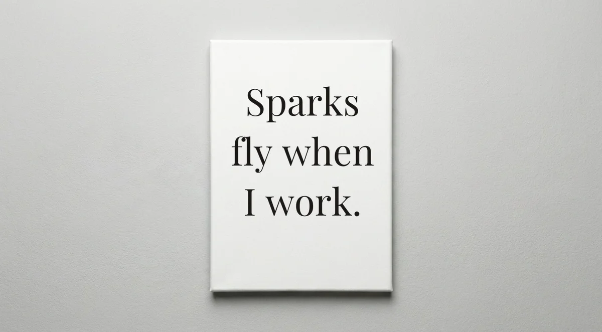 Welder quote wall art - canvas print