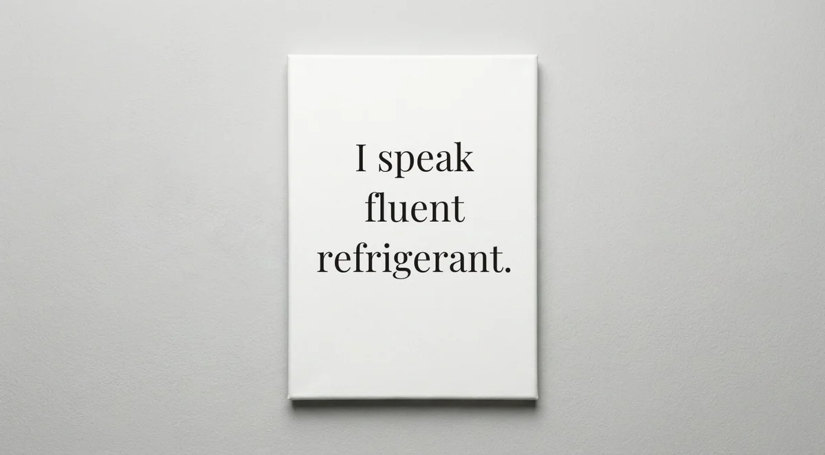 HVAC Technician quote wall art - canvas print